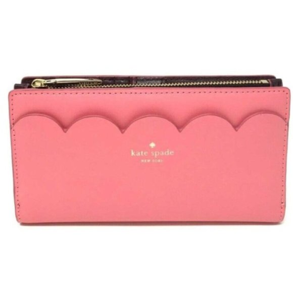 kate spade pink Scalloped Magnolia Street Braylon Bifold Wallet *PLEASE READ* - Picture 1 of 7